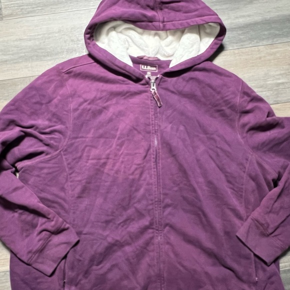 L.L. Bean Women Lined Zip Up Sweater- 2X - Picture 8 of 8